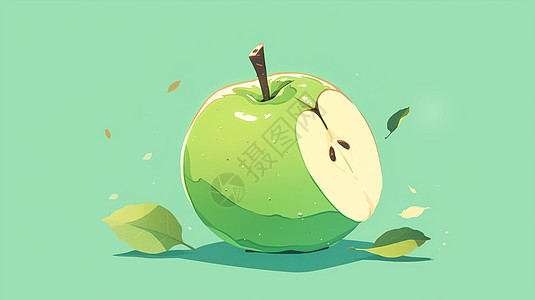 卡通苹果背景图片