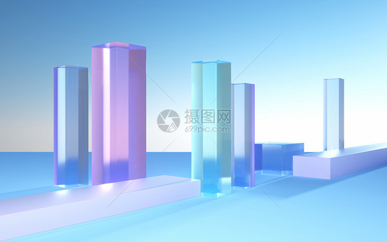 3d抽象玻璃背景图片