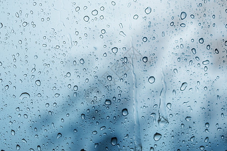 下雨素材背景蓝色创意雨滴背景设计图片