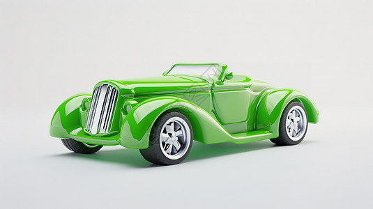 北汽新能源汽车小汽车3D图标插画