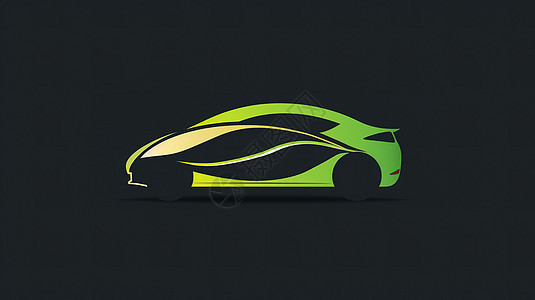 新能源汽车图标背景图片