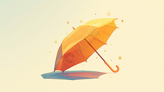 一把撑起来的卡通雨伞图片