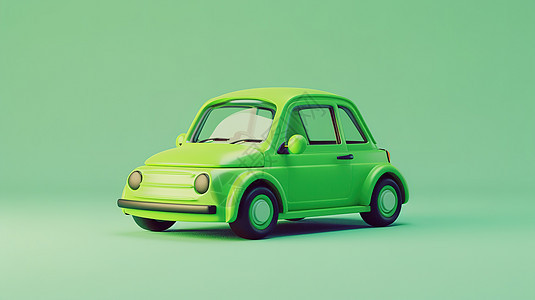 3D绿色新能源车辆图片