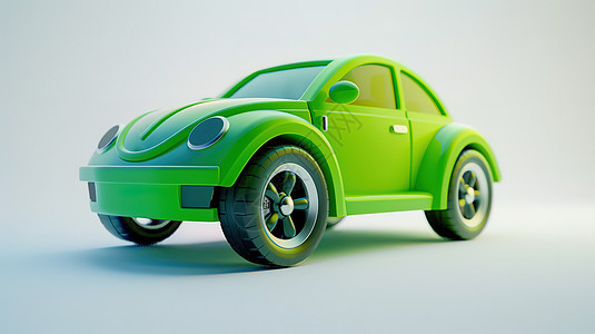 绿色新能源3d车辆图片