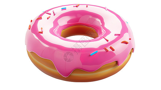 甜甜圈3D图标图片