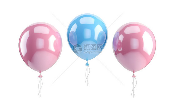 气球3D图标图片