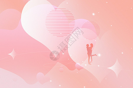 粉色爱情主题背景图片