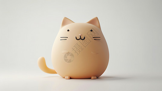 胖呼呼的猫3D图标图片