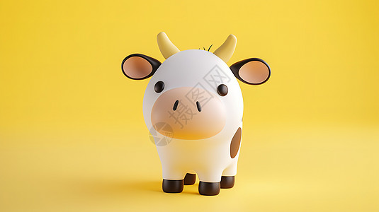 奶牛3D图标图片