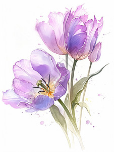 紫色优雅漂亮的花朵图片