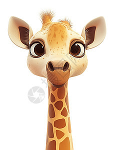 长颈鹿头像3D图片
