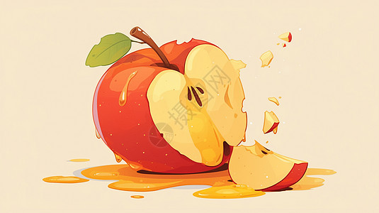 美味的卡通苹果图片