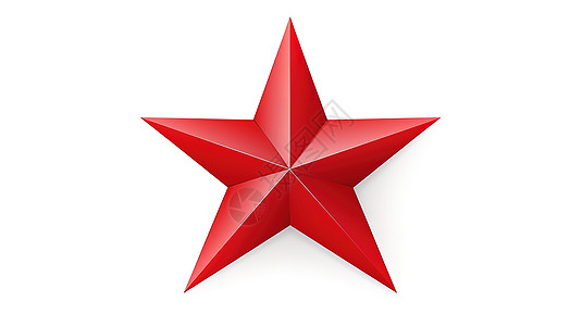 3D红色五角星图片