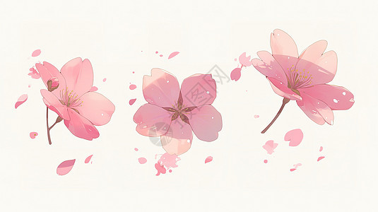粉色花瓣图标图片