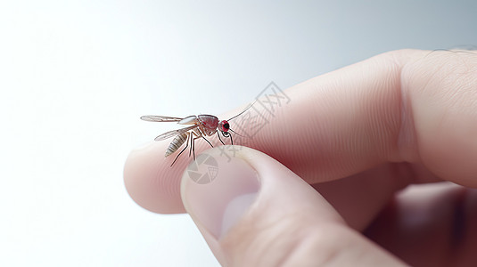 正在吸血的蚊子图片