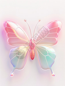 美丽的是蝴蝶3D卡通图片