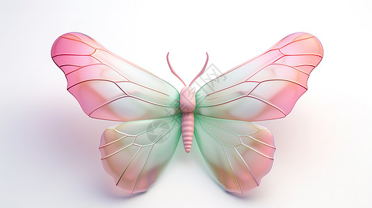 蝴蝶3D卡通立体图标图片