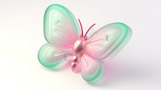 卡通蝴蝶3D图标图片