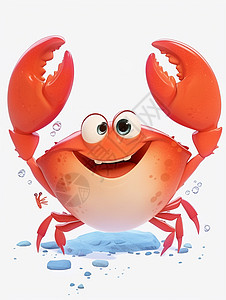 立体可爱的卡通小螃蟹图片