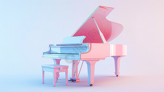 钢琴3D图片