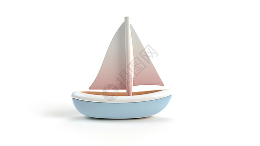 帆船3D图标图片