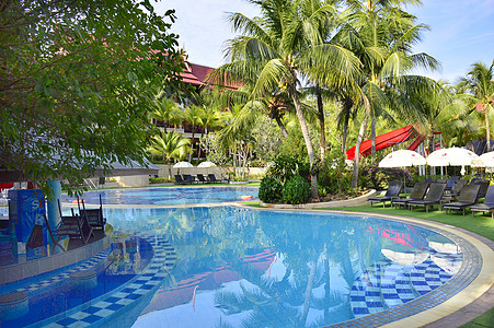 热带风情泰国酒店背景