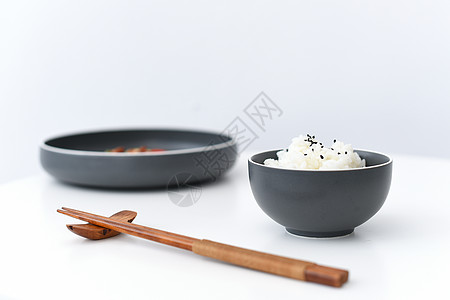 黑芝麻米饭蒸米饭图片