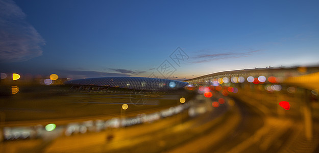 梦幻的首都机场高清图片
