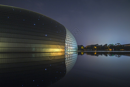 中国国家大剧院夜景夜色·国家大剧院背景