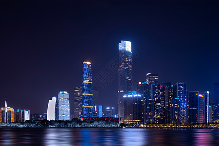 珠江夜景小蛮腰心城市高清图片
