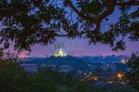 夜景北海图片