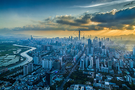 高层的建筑深圳背景