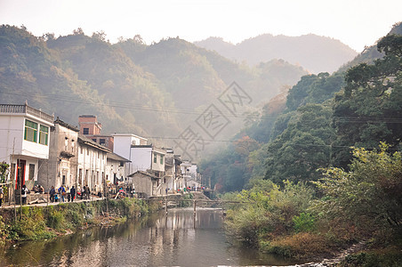 最美乡村背景图片