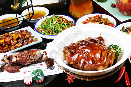 中式套餐特色炒菜高清图片