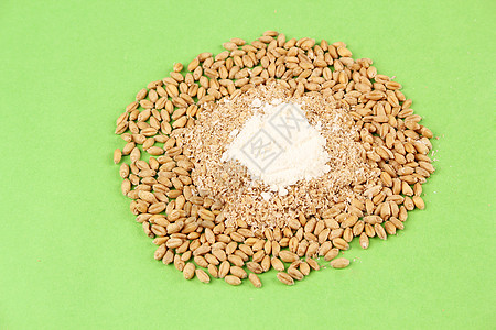 小麦的蜕变面粉面包粉高清图片