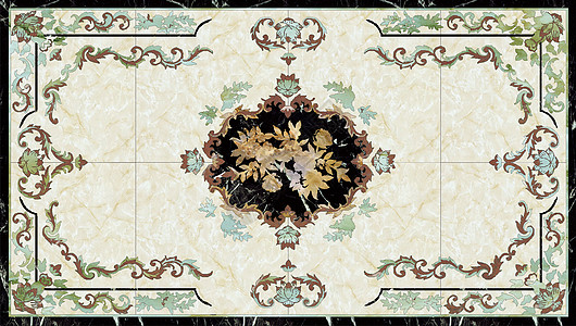 高清hdr环境贴图美丽的长方形地拼花背景