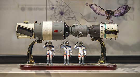 机器人模型宇航员背景