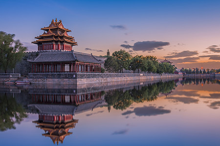 风景镜像·紫禁城背景