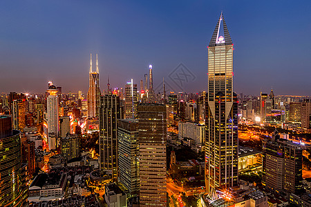 霓虹灯下的南京背景图片