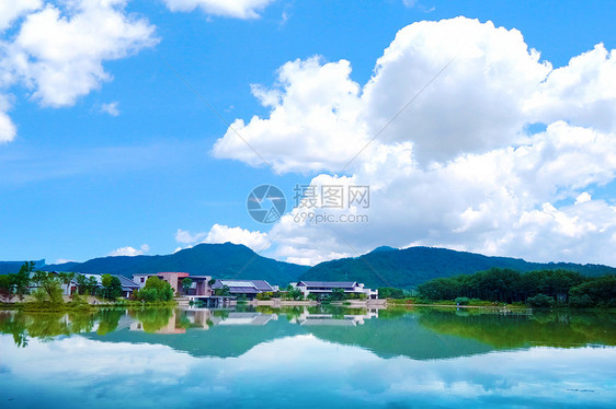 风景 山水 海天一色 天空 镜面图片