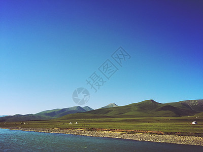 青海草原草原背景