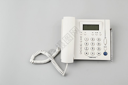 白色的电话座机图片