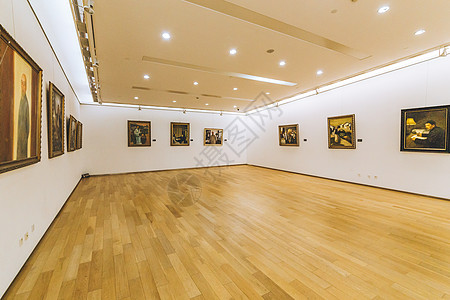 人文艺术美术馆展览空间背景