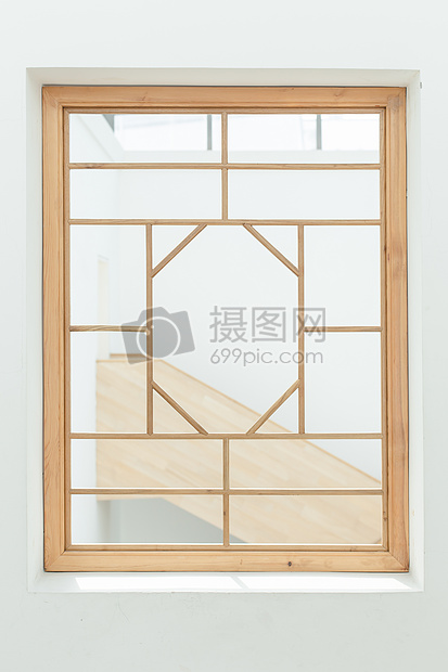 清新木窗古镇中国文化图片