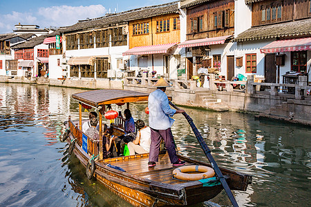 旅游度假朱家角古镇建筑图片