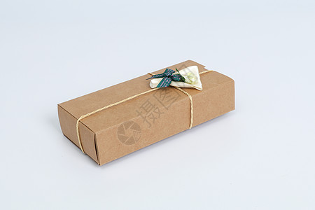 牛皮纸包装盒牛皮纸礼物包装多角度拍摄背景
