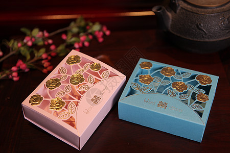 包装盒设计喜糖盒 包装盒 糖果盒背景