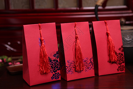 筷子包装糖果礼盒背景