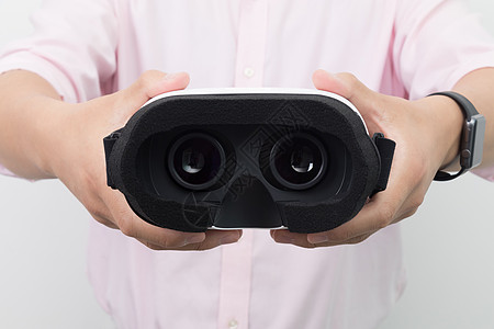 VR展示虚拟现实VR产品背面展示背景