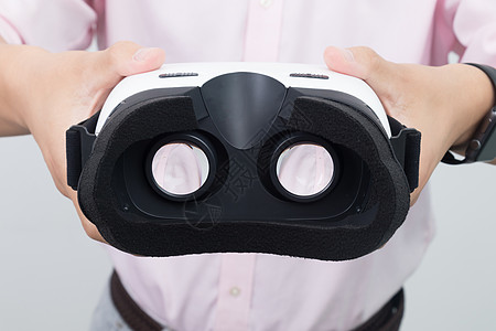 VR展示虚拟现实VR产品背面展示背景